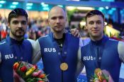 Виктор Муштаков в составе мужской команды России - чемпион Европы в командном спринте