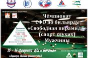 15-16 февраля. Барнаул. Бильярдный клуб "Богема". Чемпионат Сибири. "Свободная пирамида" (спорт глухих). Мужчины 