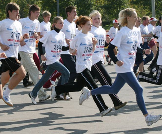 25 сентября. Города и районы Алтайского края. Всероссийский день бега «Кросс Наций-2011».