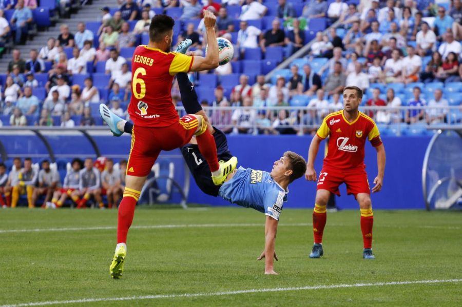 20 июля 2019 года. Премьер-лига. "Крылья Советов" - "Арсенал". Гол Александра Соболева в ворота тульского "Арсенала". Фото: ФК "Крылья Советов"