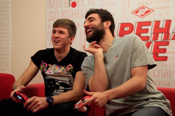 Александр Соболев и Георгий Джикия. Фото: ФК "Спартак-Москва"