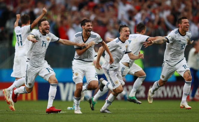 Чемпионат мира по футболу-2018. Москва. "Лужники". 1 июля. Матч 1/8 финала Испания  - Россия