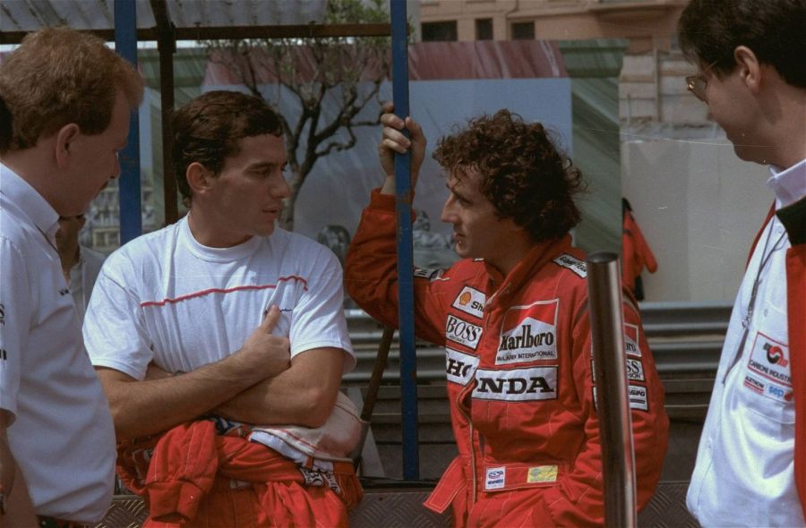 Айртон Сенна и Ален Прост, 1988 год. Фото: AP Photo/Pierre Cleizes