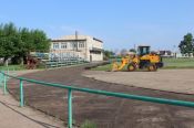 На стадионе "Урожай" в Родино начался капитальный ремонт  