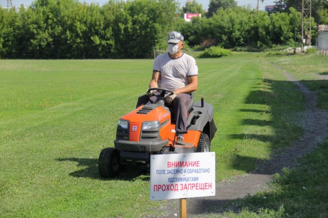 Тренеры футбольного "Динамо" провели субботник на СК "Трансмаш"