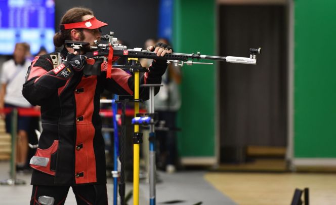 Бийский стрелок Сергей Каменский - один из реальных претендентов представлять Алтайский край в сборной России на Олимпиаде в Токио. Фото: Наталья Пахаленко/ОКР