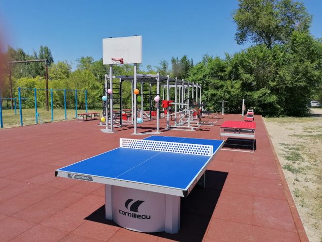 В Рубцовском районе открылась новая спортивная площадка