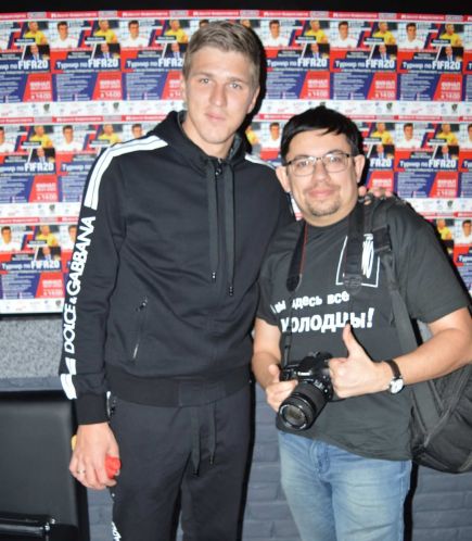 Ярослав с земляком, форвардом московского "Спартака" Александром Соболевым