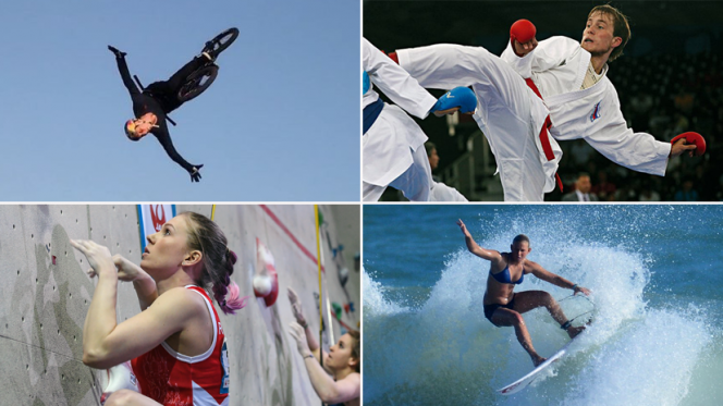 Ирек Ризаев, Евгений Плахутин, Юлия Каплина и Полина Мализия © vk.com; ruswkf.ru; Владимир Песня/РИА Новости; surffederation.com