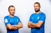 Барнаульское «Динамо» пополнили опытные полузащитники Максим Ерусланов и Евгений Щербаков