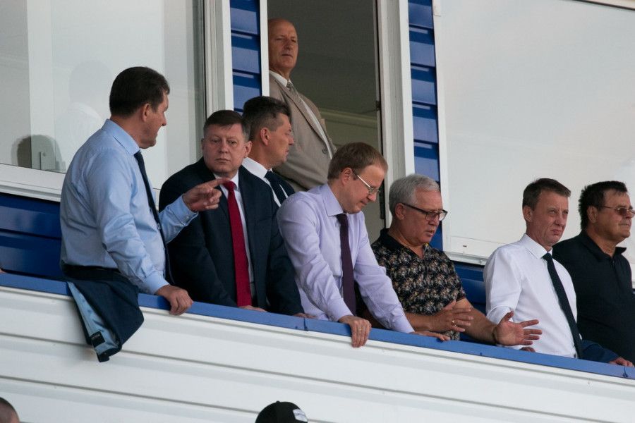 Первый домашний матч «Динамо-Барнаул» в сезоне 2019−2020. Фото: пресс-служба «Динамо-Барнаул»	