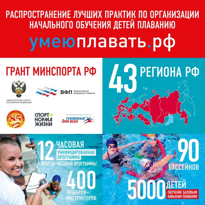 В Алтайском крае приступили к реализации гранта по программе "Плавание для всех" в рамках федерального проекта «Спорт – норма жизни»