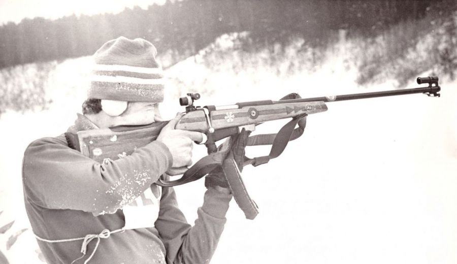 Анатолий Гиганов на огневом рубеже