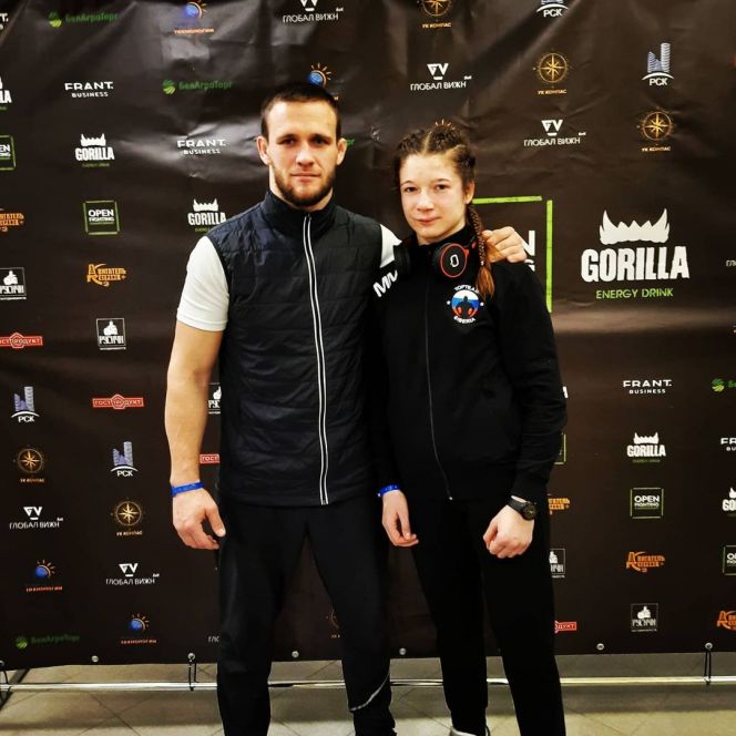 Марина Шутова с тренером Иваном Соловьевым