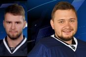 Игроки ХК "Динамо-Алтай" Никита Ложкин и Денис Луканин признаны лучшими по амплуа в первенстве ВХЛ в декабре-2020