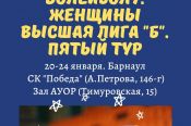 20-24 января. Барнаул. СК "Победа" и зал АУОР. Чемпионат России. Женщины. Высшая лига "Б". 5-й тур