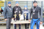 Алтайские биатлонисты - серебряные призеры открытого первенства края среди ветеранов.
