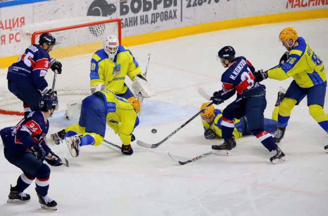 Фрагмент матча "Красноярские Рыси" - "Челны". Фото: "Красноярские Рыси"