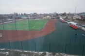 В селе Советском Советского района построен школьный стадион по проекту "Газпром-детям".