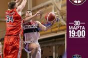 30 марта. Барнаул. СК "Победа". Чемпионат России. Суперлига-2. Плей-офф. ¼ финала. БК «Барнаул» - «Челбаскет». 2-й матч