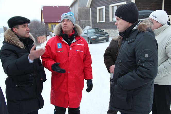 В Белокурихе продолжается строительство здания СДЮШОР «Горные лыжи». 