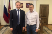 Губернатор Виктор Томенко и президент СБР Виктор Майгуров обсудили вопросы развития биатлонной инфраструктуры в Белокурихе